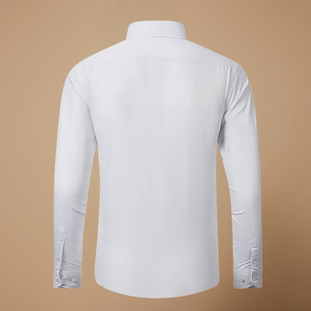 Men's modern slim fit long sleeve shirt with button front closure Fashion Grand