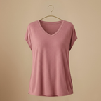 Women's casual v-neck short-sleeve t-shirt Fashion Grand