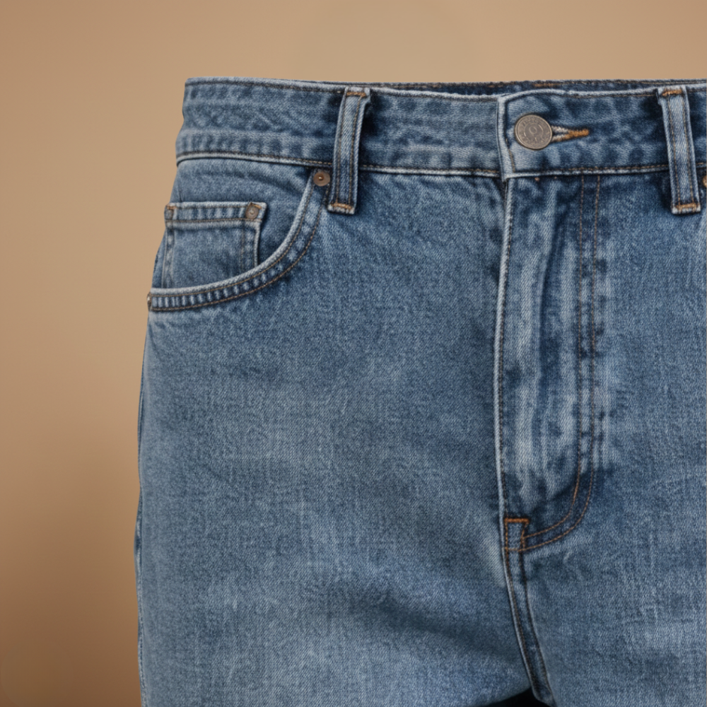 Men's classic straight leg denim jeans Fashion Grand