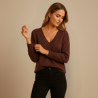 Classic V Neck Knitted Sweater Fashion Grand