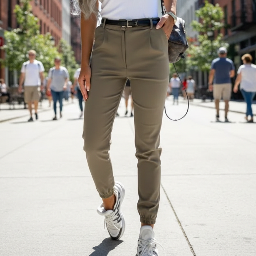 Women's slim fit high waist joggers Fashion Grand