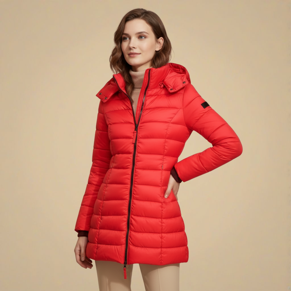Slim Fit Hooded Long Winter Padded Coat Fashion Grand