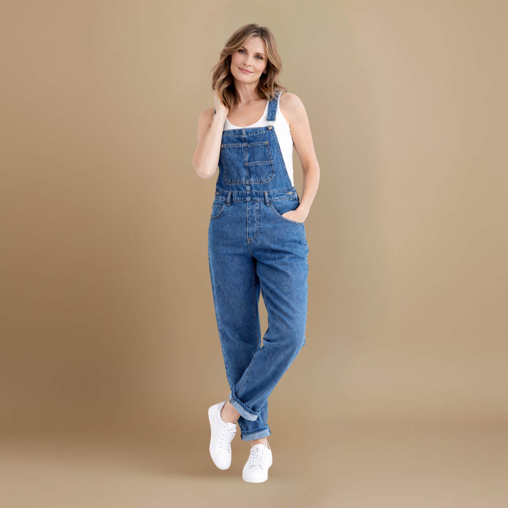Women’s denim overalls with suspenders and adjustable straps Fashion Grand