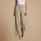 Cotton Linen High Waist Pants Fashion Grand