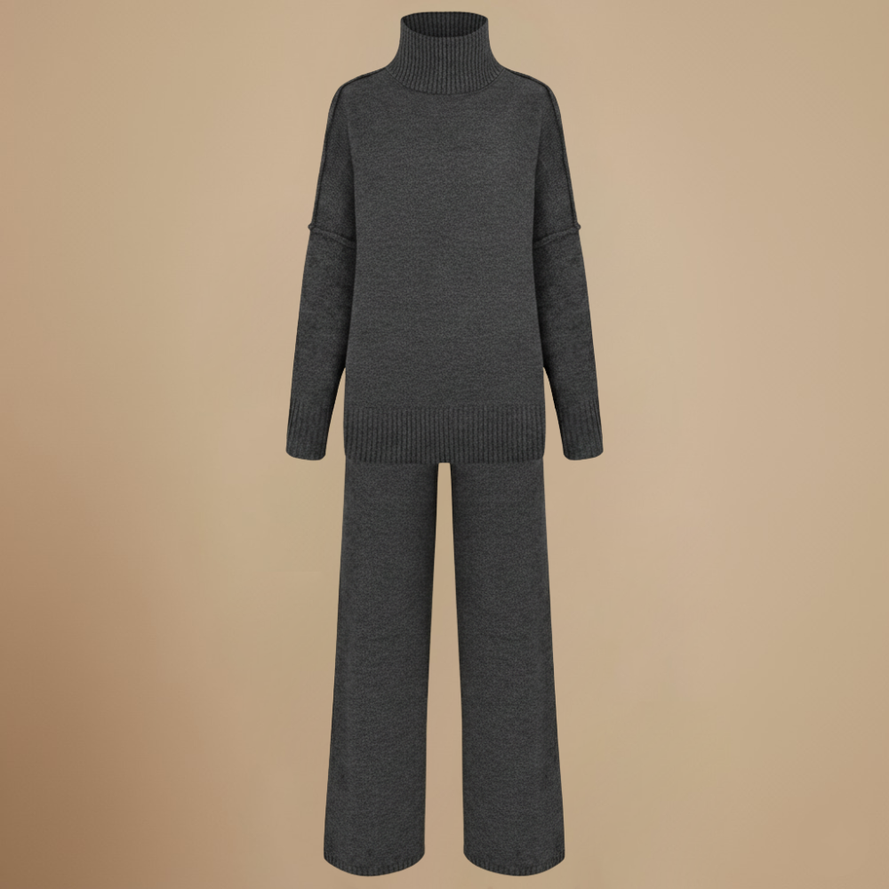 Women’s chunky knit two piece set Fashion Grand