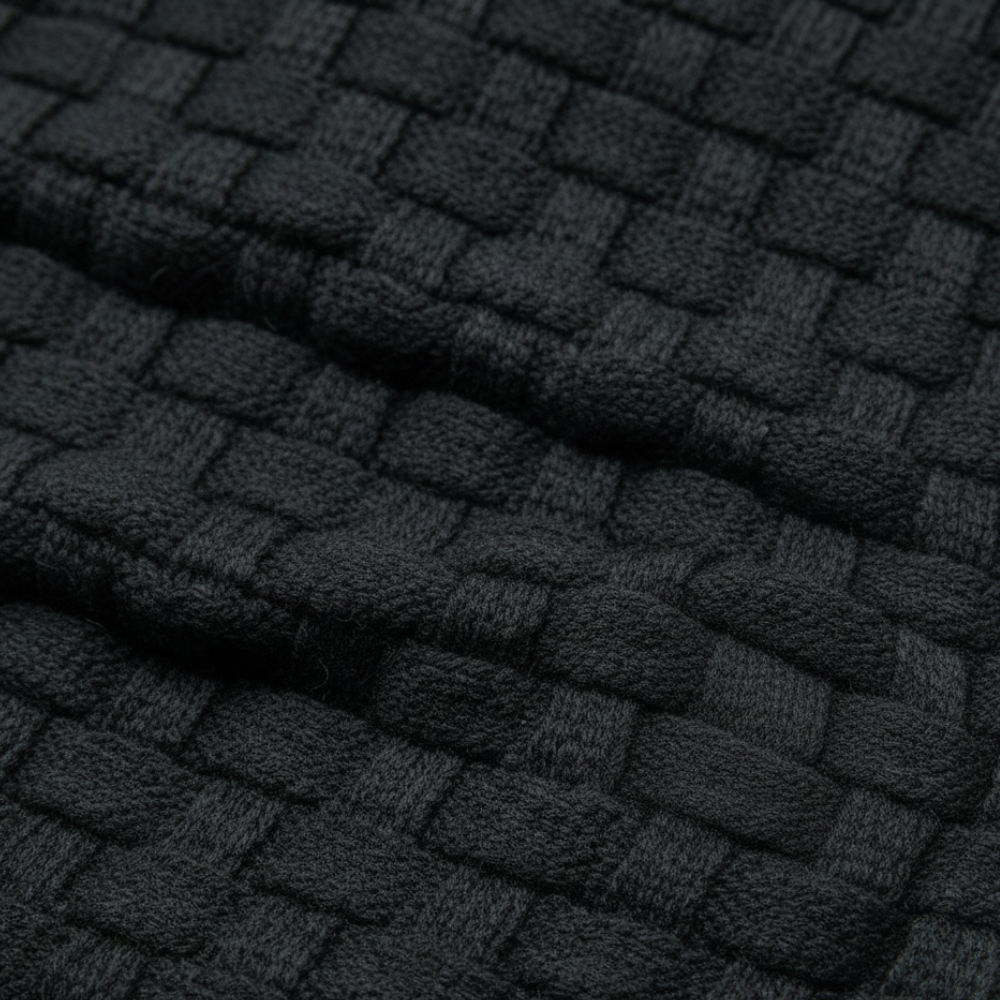 Men's knitted sweater with button collar Fashion Grand