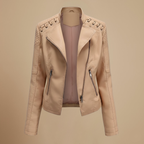 Women’s leather short fit jacket Fashion Grand