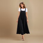 Women’s wide-leg jumpsuit with strap detail for casual wear Fashion Grand