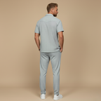 Casual Shirt Trousers Matching Two Piece Set for Men Fashion Grand