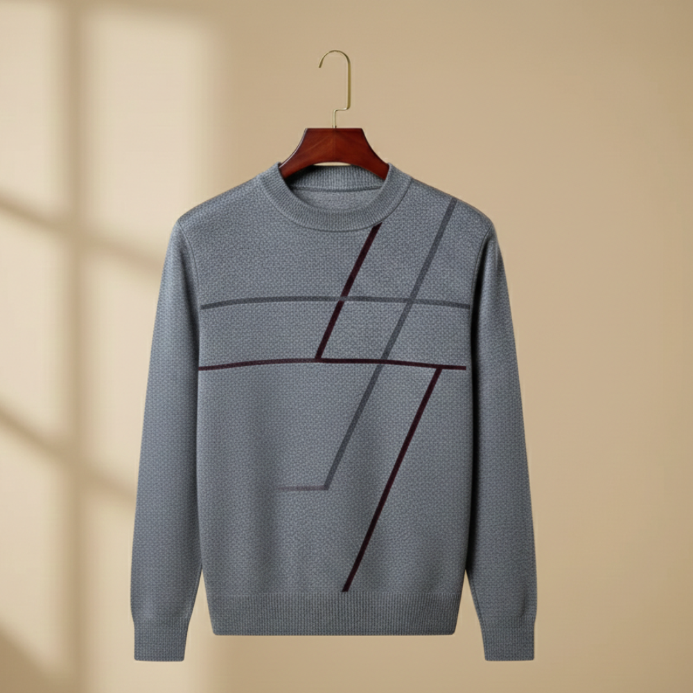 Men’s long sleeve graphic pattern sweater Fashion Grand