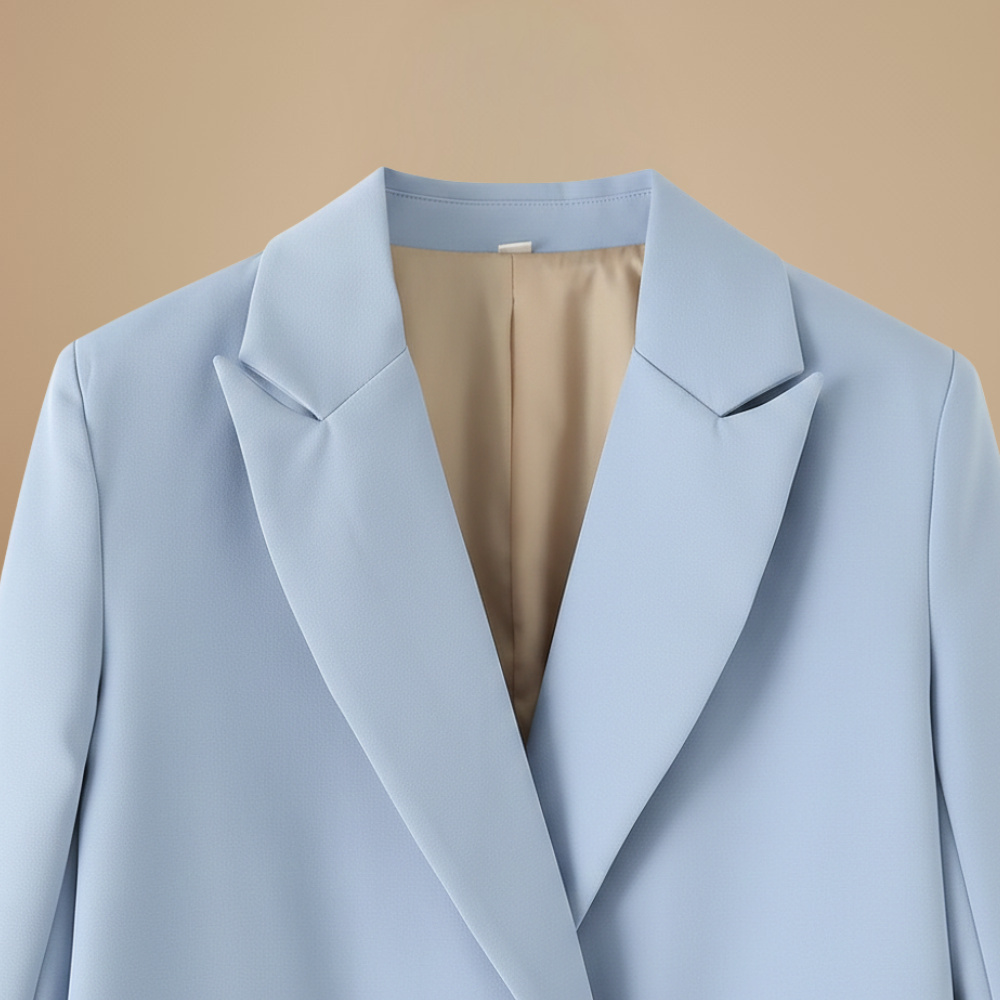 Women's Light Coloured Vintage Notched Lapel Blazer Fashion Grand