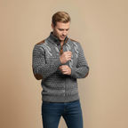 Vintage 3D Print Quarter Zip Sweatshirt Fashion Grand