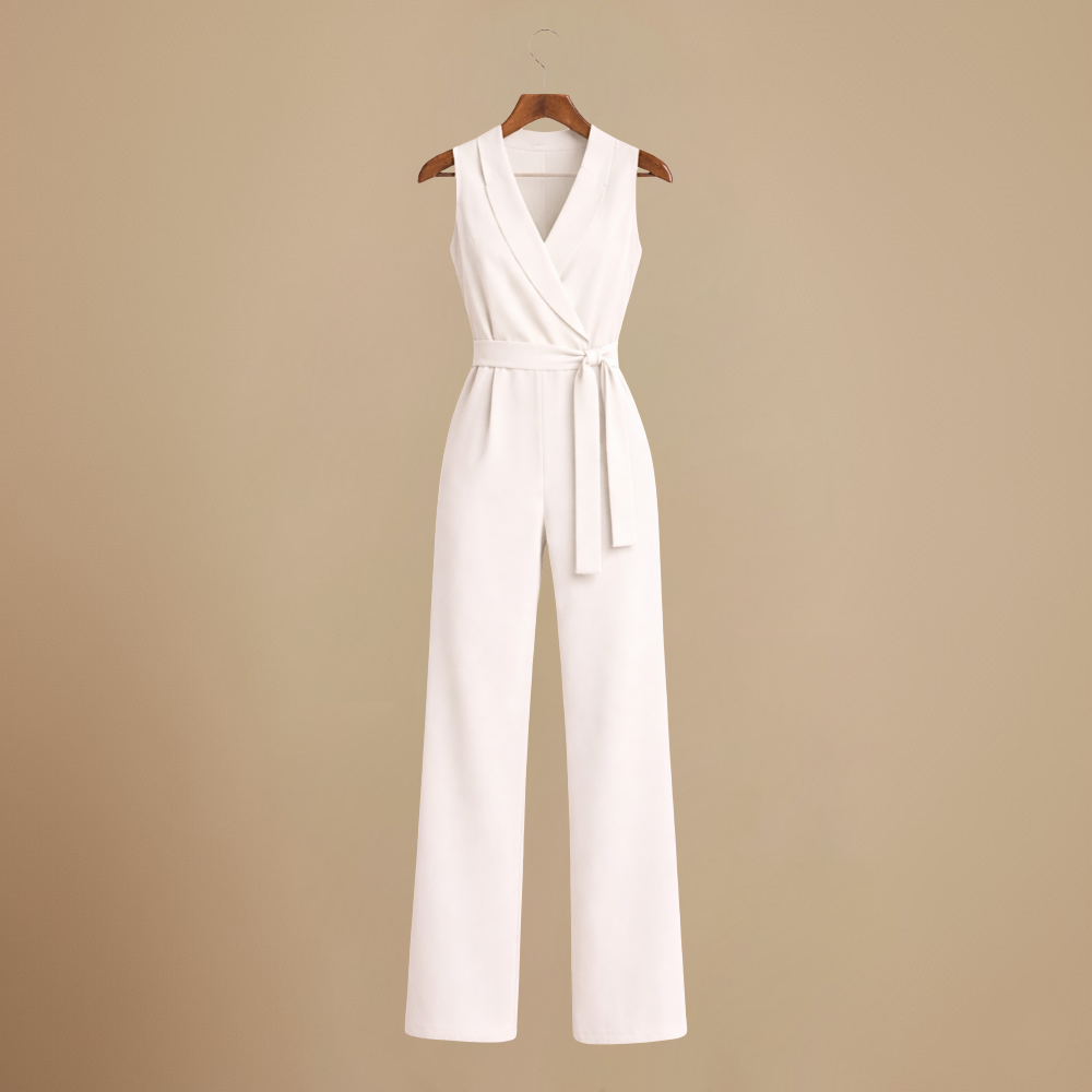 Women's Elegant Sleeveless Wrap Jumpsuit Fashion Grand