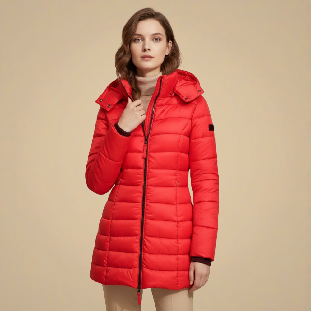 Slim Fit Hooded Long Winter Padded Coat Fashion Grand