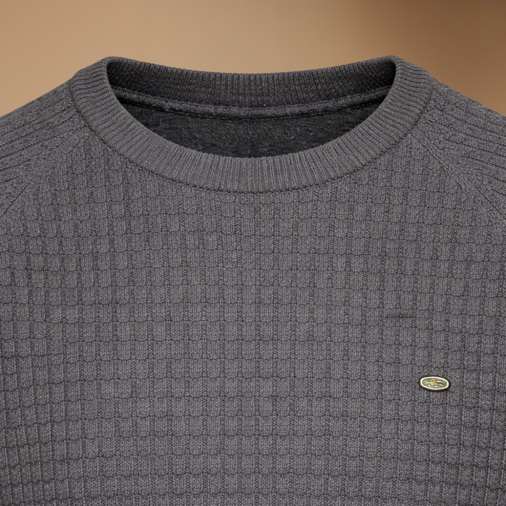 Men's basic round neck knitted jumper Fashion Grand