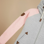 Women's hooded zip up casual sweatshirt jacket Fashion Grand