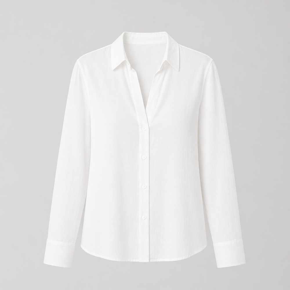 Women’s casual button-down long sleeve blouse Fashion Grand