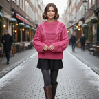 Women's Chunky Cable Pattern Sweater Fashion Grand