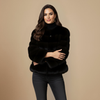 Luxury Faux Fur Winter Jacket For Women Fashion Grand