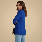 Chic and Casual Lapel Long Sleeve Blazer Fashion Grand