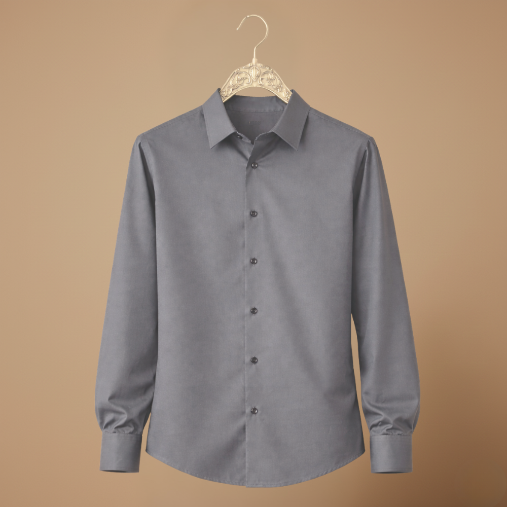 Men's long sleeve button-down wrinkle-free shirt Fashion Grand