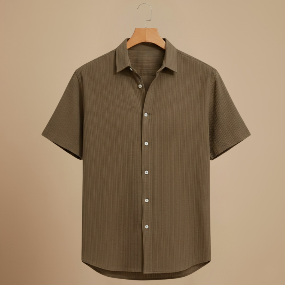 Casual Short Sleeve Button Up Summer Shirt Fashion Grand