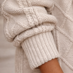 Women’s hooded cable knit open cardigan Fashion Grand