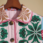 Women's floral print quilted cardigan Fashion Grand