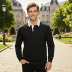 Men’s long sleeve polo sweater Fashion Grand