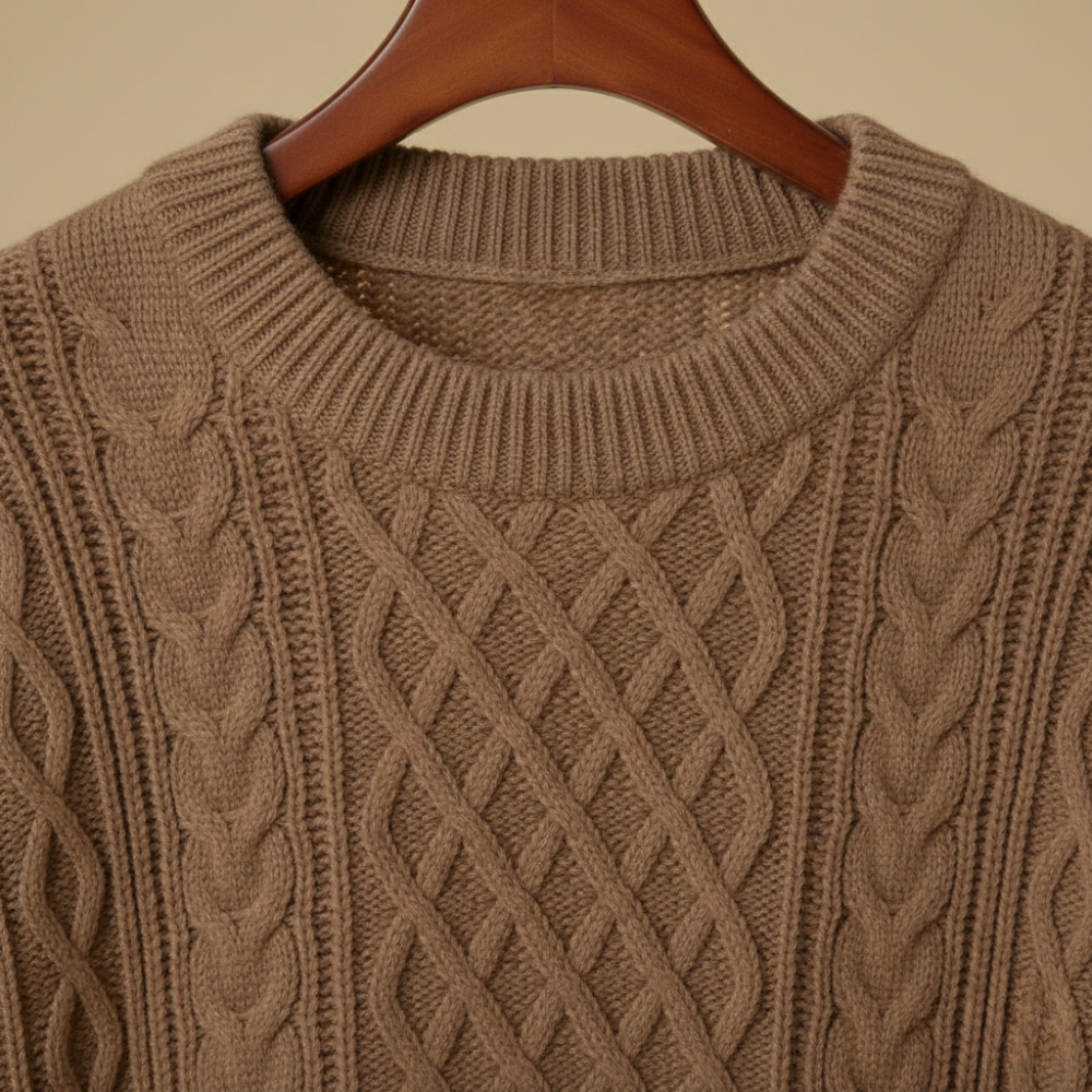 Men's casual o-neck knitted pullover jumper Fashion Grand