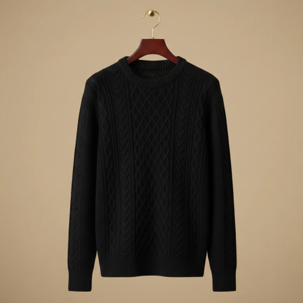 Men's casual o-neck knitted pullover jumper Fashion Grand