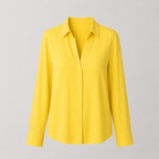 Women’s casual button-down long sleeve blouse Fashion Grand