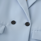 Women's Light Coloured Vintage Notched Lapel Blazer Fashion Grand