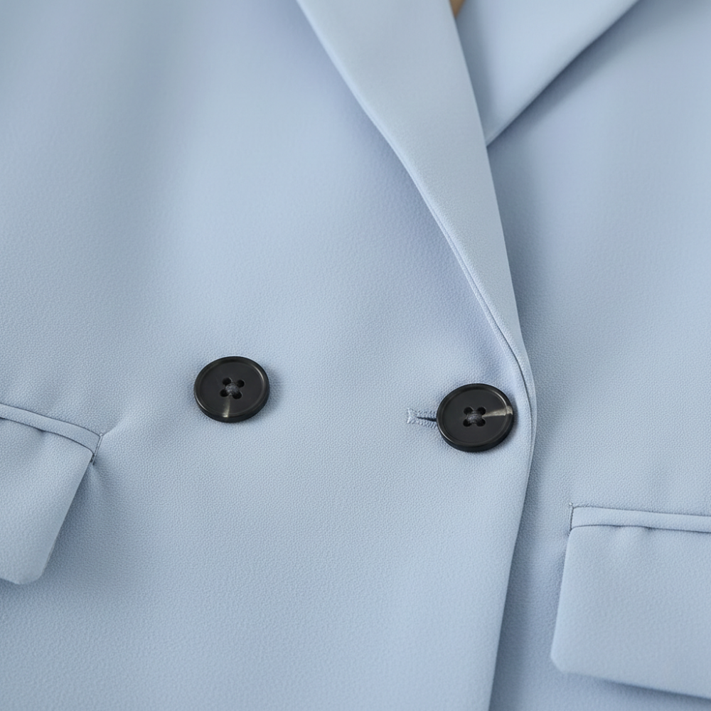 Women's Light Coloured Vintage Notched Lapel Blazer Fashion Grand