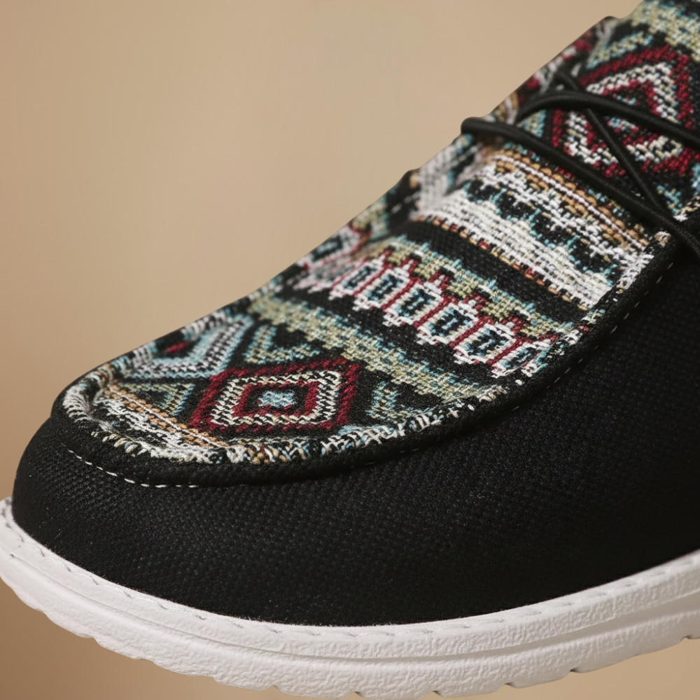 Women's casual patterned slip-on loafers Fashion Grand