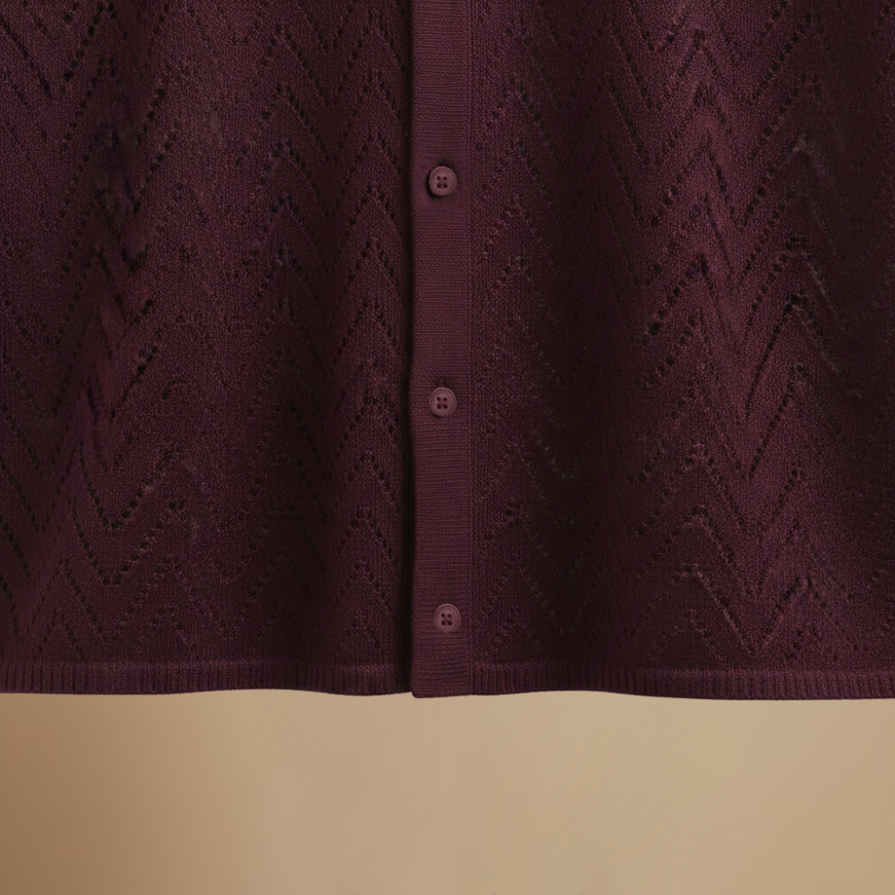 Men's short sleeved geometric design polo shirt Fashion Grand