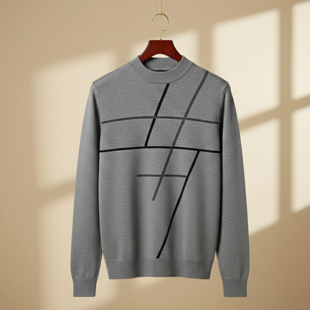 Men’s long sleeve graphic pattern sweater Fashion Grand