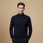 Casual Half Zip Slim Fit Sweatshirt Fashion Grand