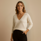 Classic V Neck Knitted Sweater Fashion Grand