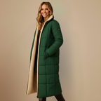 Sleek Long Hooded Winter Coat for Women Fashion Grand
