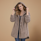 Women’s casual hooded fleece jacket Fashion Grand