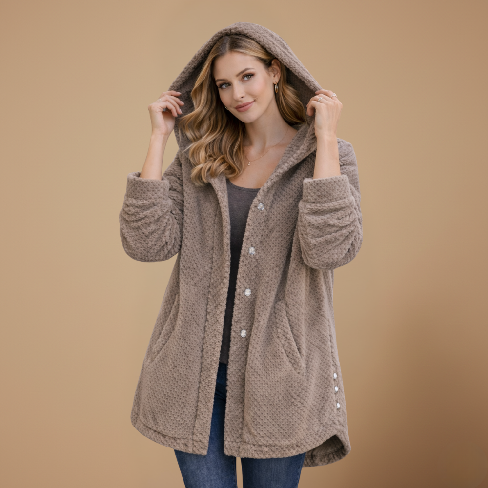 Women’s casual hooded fleece jacket Fashion Grand
