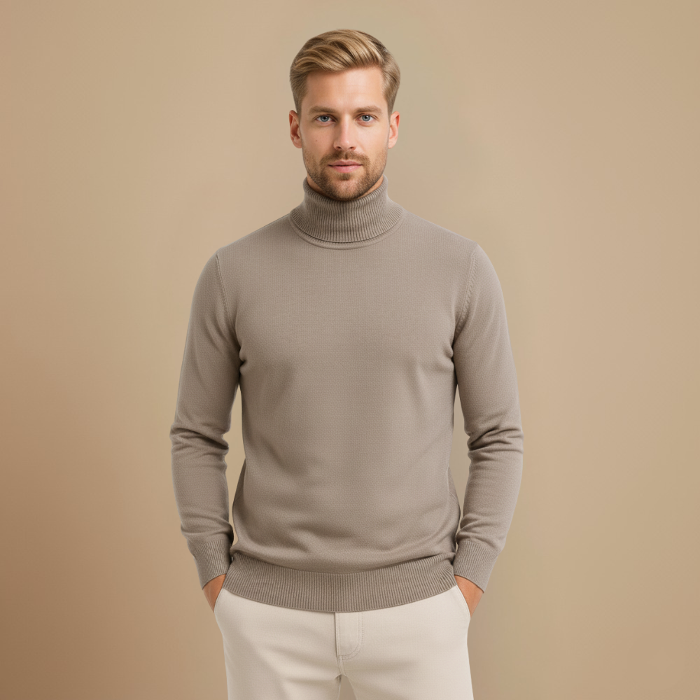 High Neck Pullover Winter Sweater Layering Essential Fashion Grand