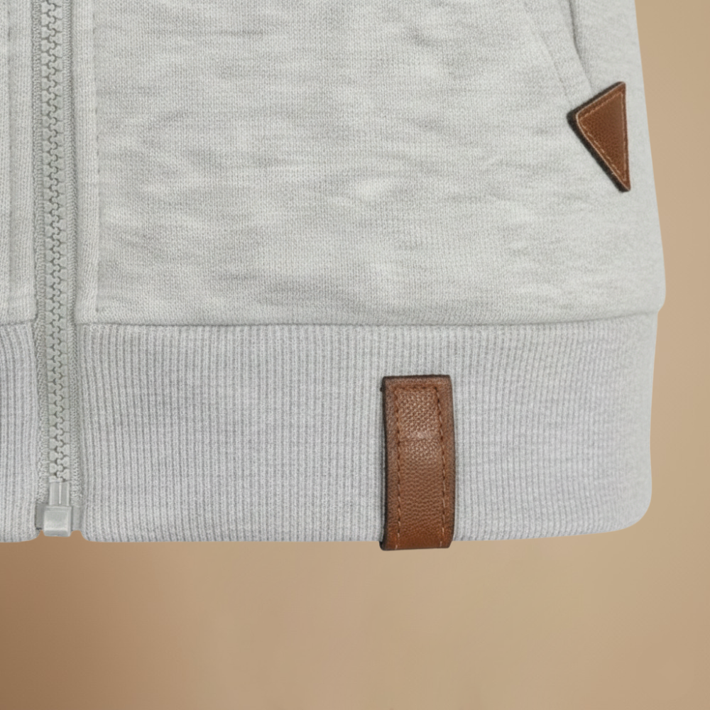 Women's hooded zip up casual sweatshirt jacket Fashion Grand