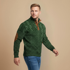 Vintage 3D Print Quarter Zip Sweatshirt Fashion Grand