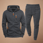Men’s zip hooded tracksuit jogger set Fashion Grand