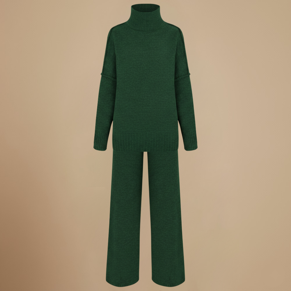 Women’s chunky knit two piece set Fashion Grand