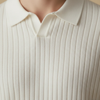 Men's slim fit long sleeve polo shirt Fashion Grand