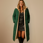 Sleek Long Hooded Winter Coat for Women Fashion Grand