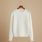 Women’s round neck long sleeve knit sweater Fashion Grand